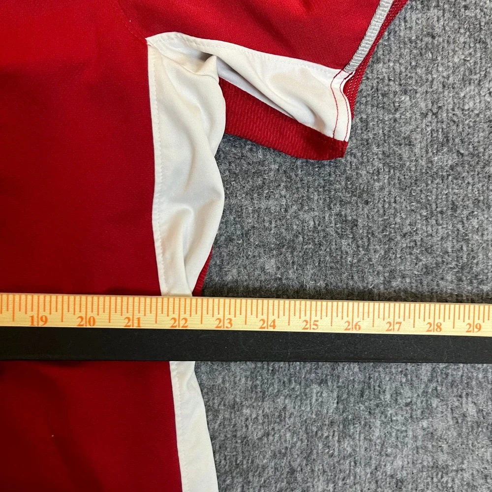 Adidas Polo Mens Size XL Red Climacool Athletic Short Sleeve Golf Shirt
